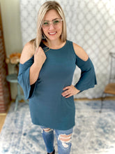 Load image into Gallery viewer, Southern Belle Top in Antique Blue