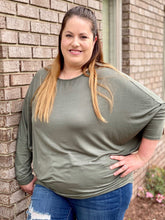 Load image into Gallery viewer, Bold Moves Dolman Top in Olive