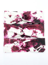 Load image into Gallery viewer, Maroon Tie Dye Headband