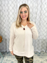 Load image into Gallery viewer, Split Decisions Top in Oatmeal