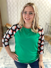 Load image into Gallery viewer, Santa's on His Way Raglan Tee