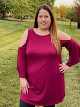 Load image into Gallery viewer, Southern Belle Top in Burgundy