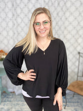 Load image into Gallery viewer, In My Own Time Top in Black
