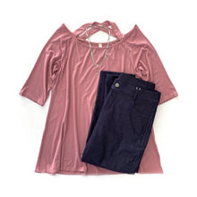 Load image into Gallery viewer, Double Crossed Top in Mauve
