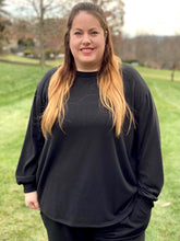 Load image into Gallery viewer, Warm for the Winter Lounge Top in Black