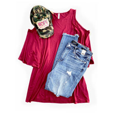 Load image into Gallery viewer, Southern Belle Top in Burgundy