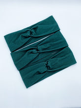 Load image into Gallery viewer, Dark Christmas Teal Headband