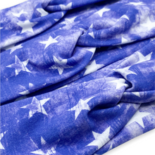 Load image into Gallery viewer, Distressed Royal Blue Stars Headband