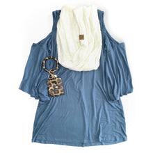 Load image into Gallery viewer, Southern Belle Top in Antique Blue