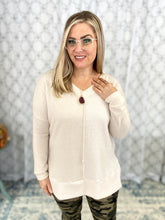 Load image into Gallery viewer, Split Decisions Top in Oatmeal