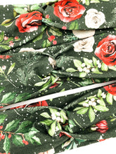 Load image into Gallery viewer, Snowy Christmas Floral Headband