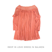 Load image into Gallery viewer, Deep in Love Dress in Salmon