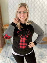 Load image into Gallery viewer, Oh Deer Plaid Top