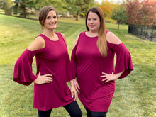 Load image into Gallery viewer, Southern Belle Top in Burgundy