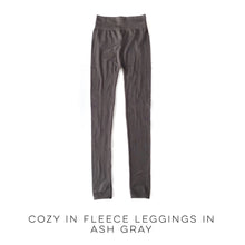 Load image into Gallery viewer, Cozy in Fleece Leggings in Ash Gray