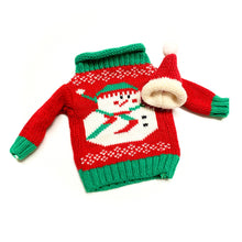 Load image into Gallery viewer, Snowman Wine Bottle Cover