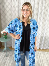 Load image into Gallery viewer, Acid Washed in Blue Kimono