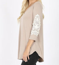 Load image into Gallery viewer, Patched in Lace Top