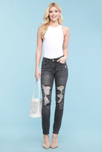 Load image into Gallery viewer, Stop Your Stressing Gray Wash Judy Blue Jeans