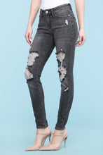 Load image into Gallery viewer, Stop Your Stressing Gray Wash Judy Blue Jeans