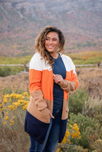 Load image into Gallery viewer, Autumn Wishes Color Block Cardigan Pre-Order