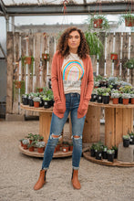 Load image into Gallery viewer, Kick It Off Classic Cardigan- Pale Brick