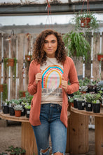 Load image into Gallery viewer, Kick It Off Classic Cardigan- Pale Brick