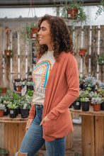 Load image into Gallery viewer, Kick It Off Classic Cardigan- Pale Brick