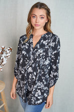 Load image into Gallery viewer, A Monochromatic Floral Blouse