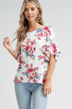 Load image into Gallery viewer, Frills & Floral Top