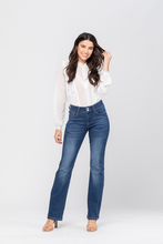 Load image into Gallery viewer, Double Trouble Button Bootcut Judy Blue Jeans