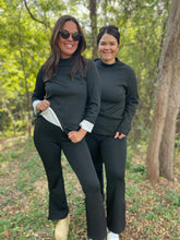 Load image into Gallery viewer, PREORDER: Cuddle Up Fleece Lined Top in Black
