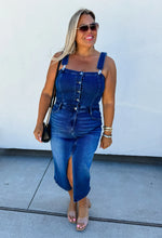 Load image into Gallery viewer, PREORDER: Frankie Overall Denim Dress
