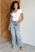 Load image into Gallery viewer, Ramona High Rise Rigid Magic Destroyed Straight Jeans
