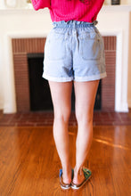 Load image into Gallery viewer, Everyday Happiness Elastic Waist Double Button Denim Shorts
