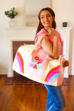 Load image into Gallery viewer, Pink &quot;On My Way&quot; Embroidered Duffle Bag
