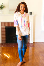 Load image into Gallery viewer, Easy Living Multicolor Stripe French Terry Pullover Hoodie
