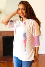 Load image into Gallery viewer, Easy Living Multicolor Stripe French Terry Pullover Hoodie
