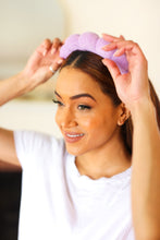 Load image into Gallery viewer, Lavender Terry Cloth Skincare Headband
