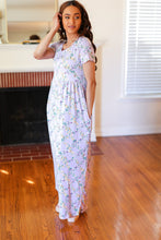 Load image into Gallery viewer, Lilic Floral Print Pocketed Fit &amp; Flare Maxi Dress
