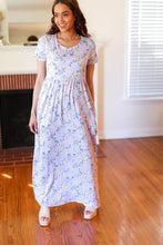 Load image into Gallery viewer, Lilic Floral Print Pocketed Fit &amp; Flare Maxi Dress
