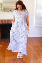 Load image into Gallery viewer, Lilic Floral Print Pocketed Fit &amp; Flare Maxi Dress
