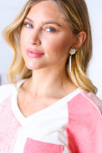 Load image into Gallery viewer, Bone Crochet Carved Disc Dangle Earrings
