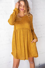 Load image into Gallery viewer, Sunflower Two Tone Babydoll Pocketed Dress
