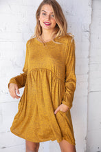 Load image into Gallery viewer, Sunflower Two Tone Babydoll Pocketed Dress
