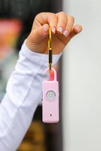 Load image into Gallery viewer, Pink Personal Alarm Flashlight Keychain
