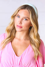 Load image into Gallery viewer, Seafoam Faux Leather Ballerina Headband
