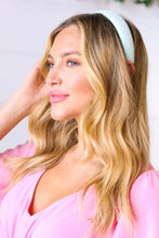Load image into Gallery viewer, Seafoam Faux Leather Ballerina Headband
