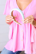 Load image into Gallery viewer, Seafoam Faux Leather Ballerina Headband
