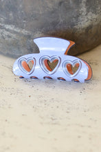 Load image into Gallery viewer, Lavender Heart Hair Claw
